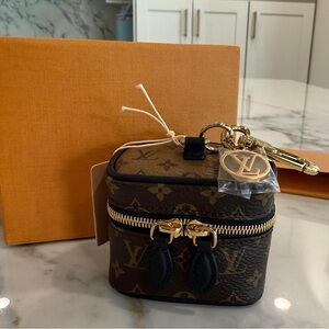 Louis Vuitton NIB Mini Reverse Monogram Vanity Bag Charm